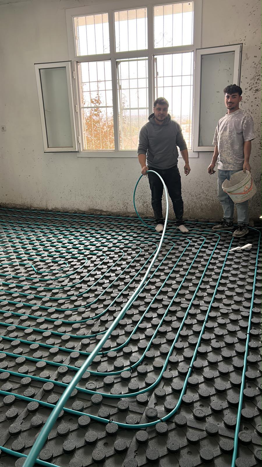 Yerden Isıtma Boru Döşeme Uygulaması